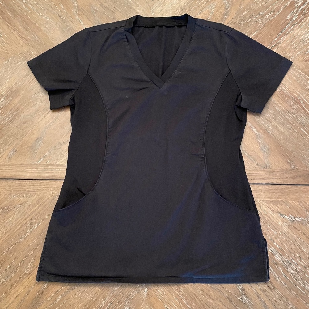White Cross Women's V-Neck Solid Scrub Top